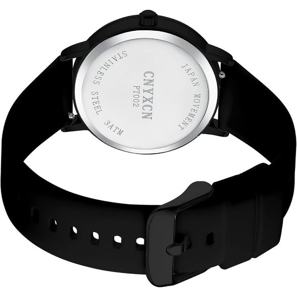 CNYXCN Watch Dial Silicone Band Water Resistant 24 Hour Easy to Read - Picture 5 of 6